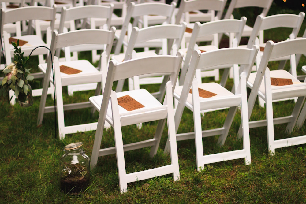 Premium White Padded Wedding Folding Chair - Image 2
