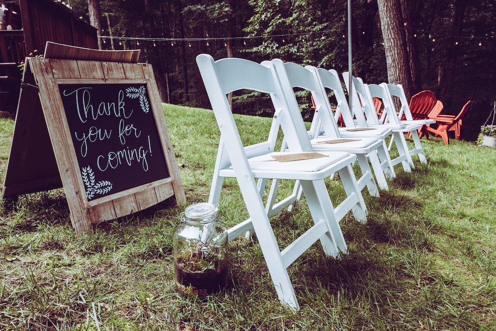 Premium White Padded Wedding Folding Chair - Image 3