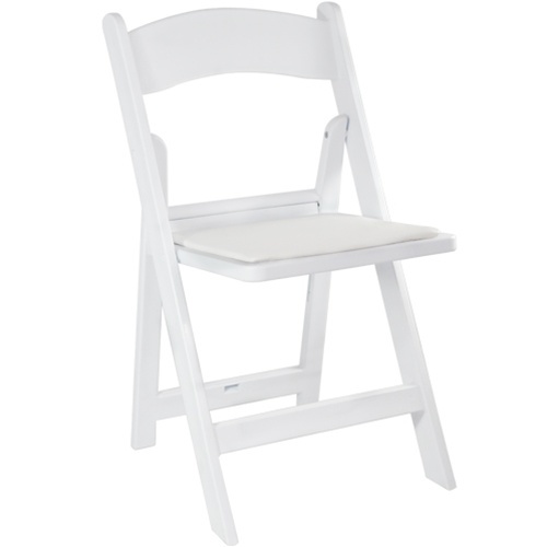 White Wedding Folding Chair